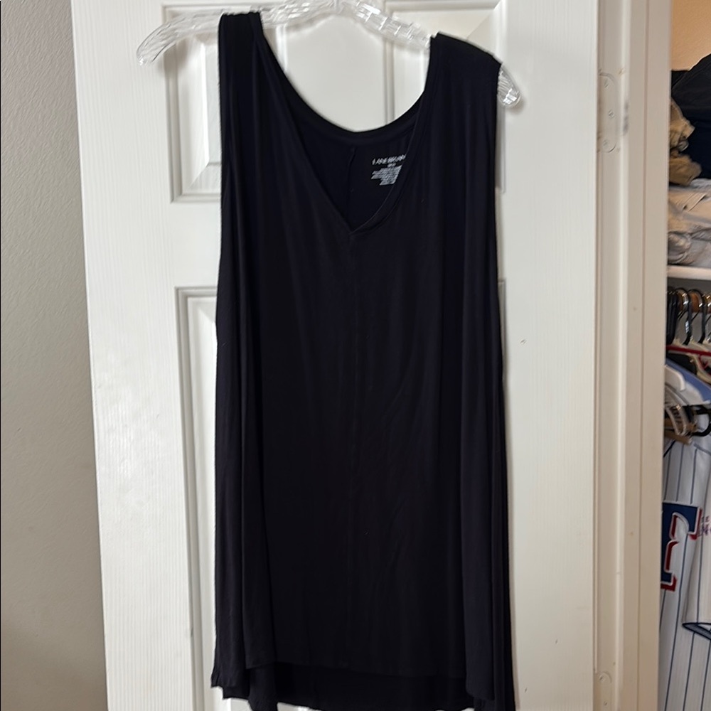 Lane Bryant Black Tank Top with Sleek Design